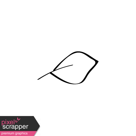 456x456 Leaf Doodle Template Graphic