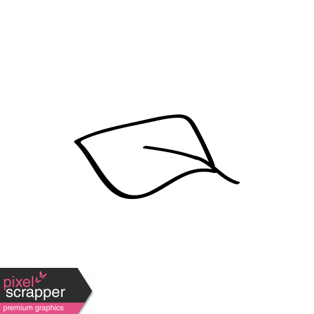 456x456 Leaf Doodle Template Graphic