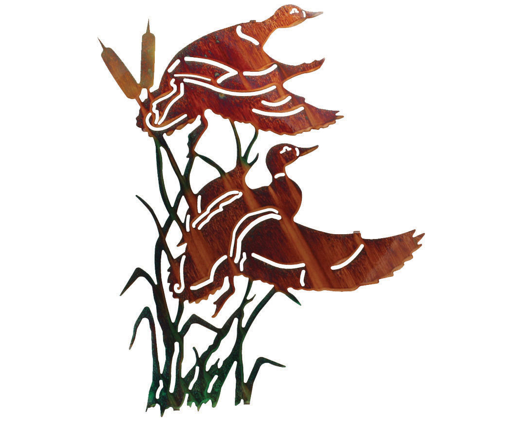 1069x865 Woodland Geese Metal Wall Hanging