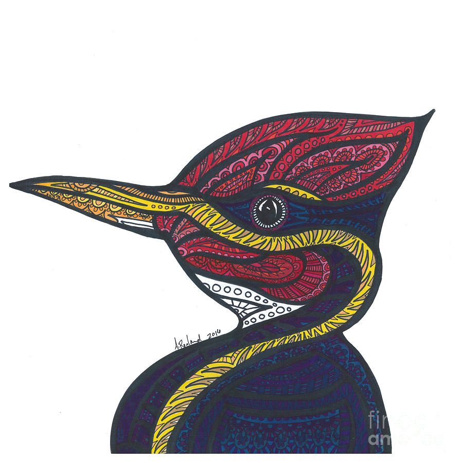 900x900 Woodpecker Drawing