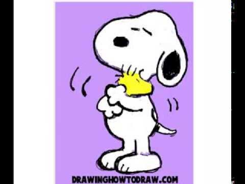 480x360 How To Draw Snoopy And Woodstock