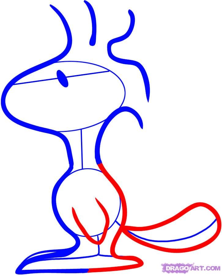 726x899 How To Draw Woodstock Drawing Drawings, Snoopy Drawing