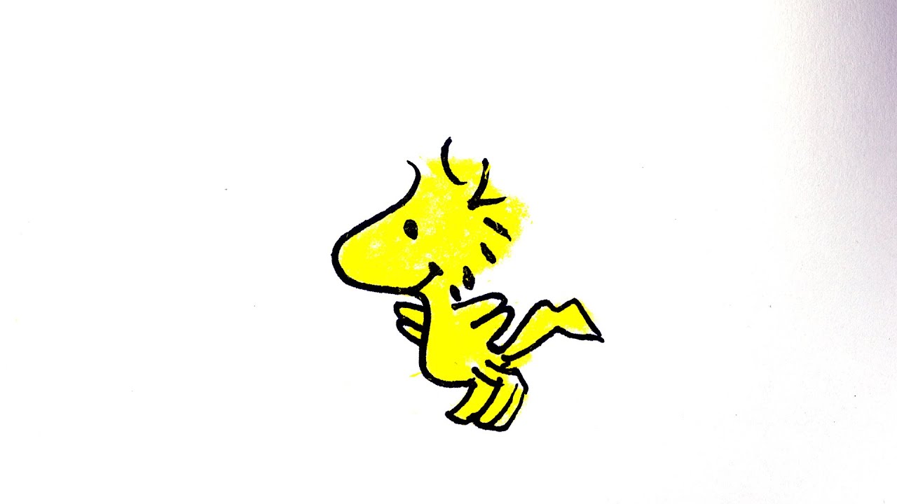 1280x720 How To Draw Woodstock From Peanuts Cute