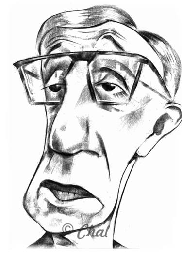 375x523 Woody Allen Caricature