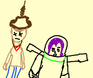 300x250 Woody Killing Himself Right In Front Of Buzz