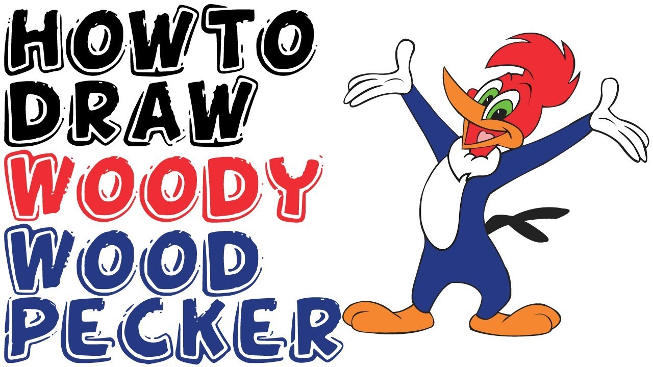 1280x720 how to draw woody woodpecker nuthouse coaster easy
