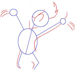 302x300 how to draw woody woodpecker, step