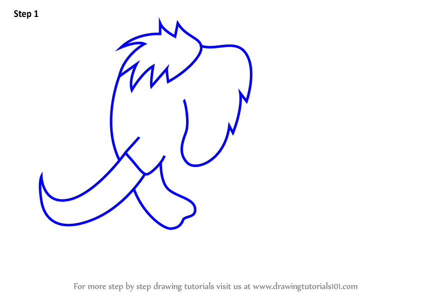 848x602 Learn How To Draw A Woolly Mammoth For Kids
