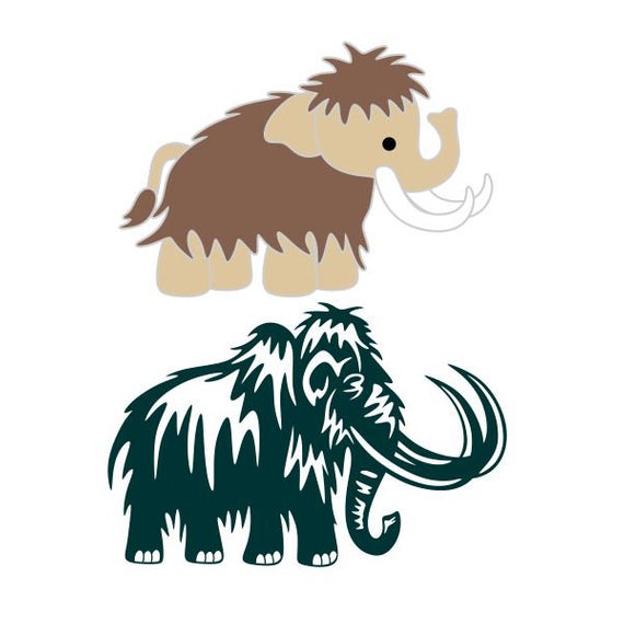 570x570 Woolly Mammoth Cuttable Design Png Dxf Designs Cameo Etsy
