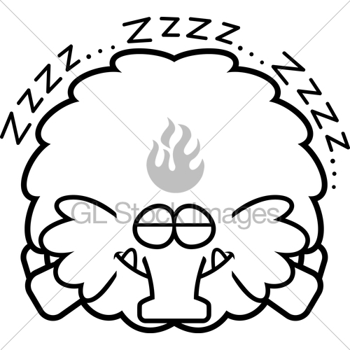 500x500 Cartoon Woolly Mammoth Sleeping Gl Stock Images
