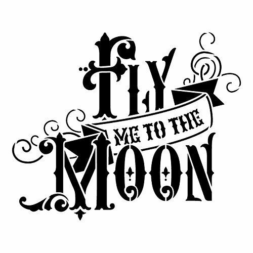 500x500 Fly Me To The Moon Stencil