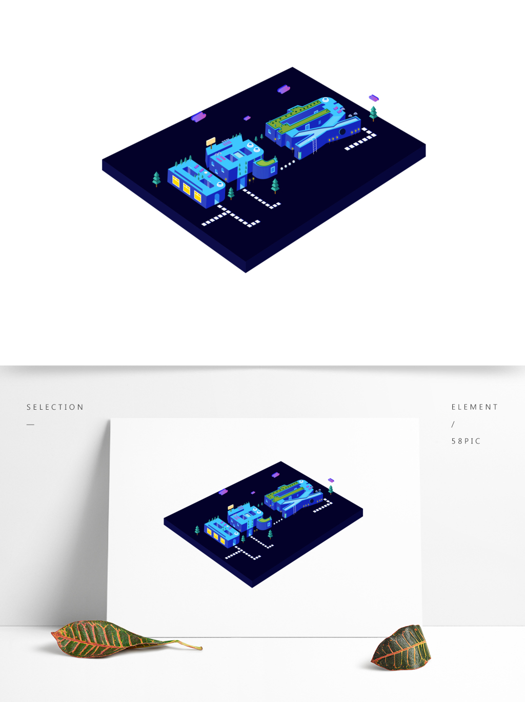 1024x1369 Good Night Art Word Element Design Drawing Board Image