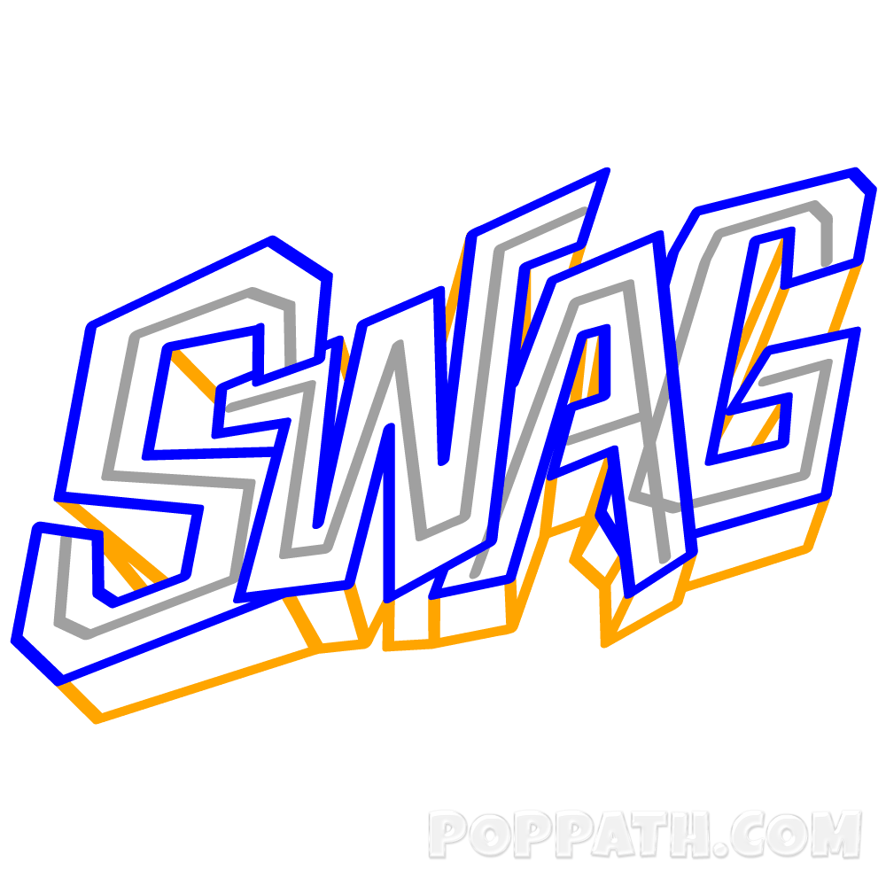 1000x1000 How To Draw Graffiti Word Art Swag Pop Path