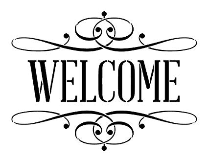 425x331 Welcome Stencil