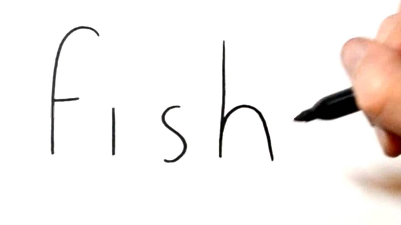 1280x720 How To Turn The Word Fish Into A Fish