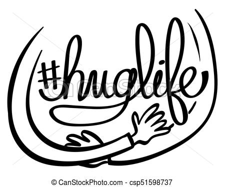 450x374 Word Expression For Huglife Illustration