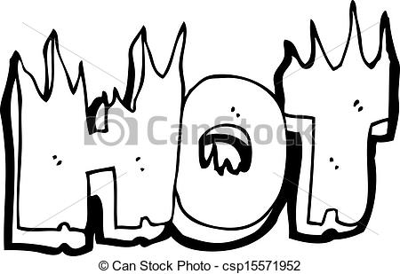 450x309 Cartoon Flaming Hot Word