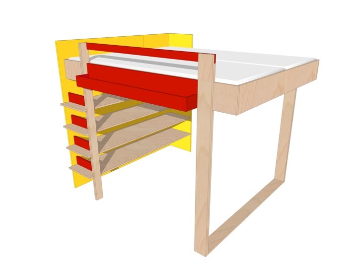 723x542 Diy Design Double Loft Bed 'anaxl' Furniture Plan