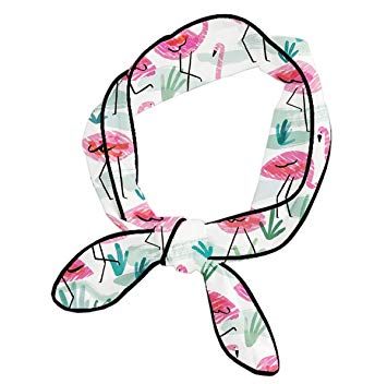 355x352 women flamingo drawings headband yoga head band sweat