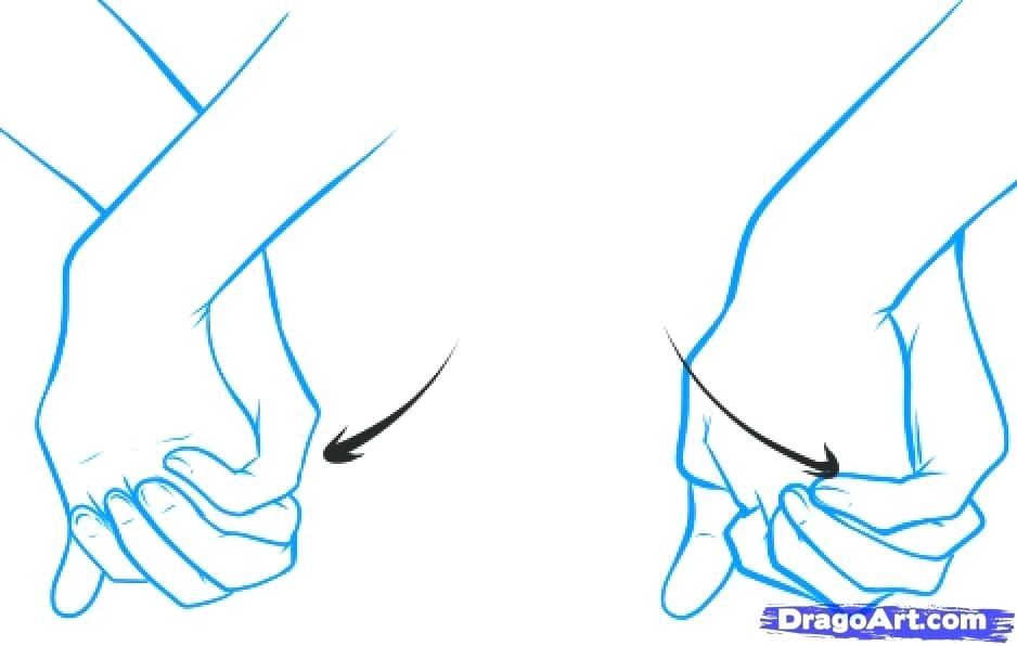 938x596 Drawing Of People Holding Hands How To Draw Holding Hands Step