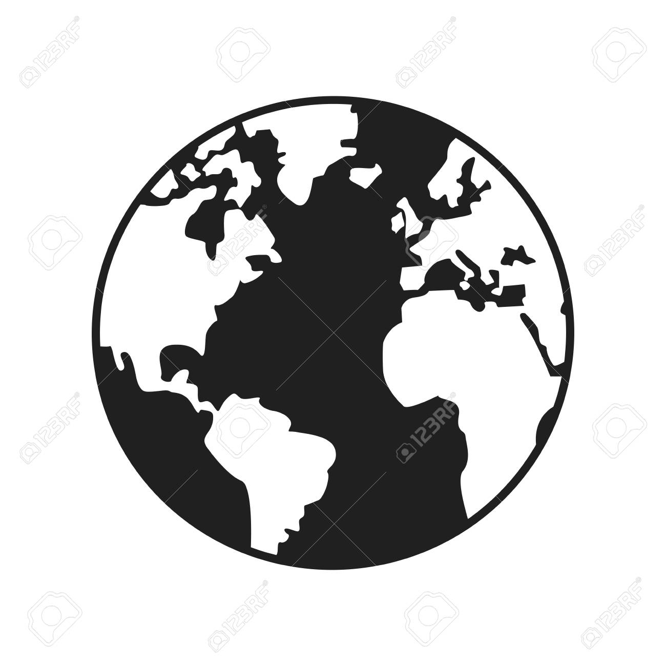 1300x1300 Map Of Globe Clipart Download Them And Print
