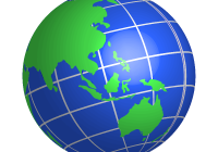 200x140 World Globe Clip Art Free Vector In Open Office Drawing