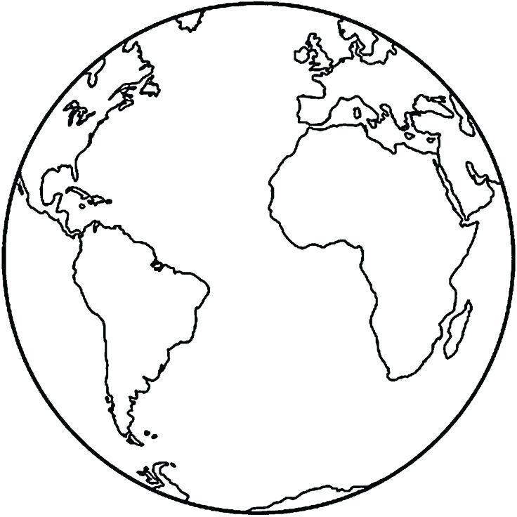 736x736 World Globe Coloring