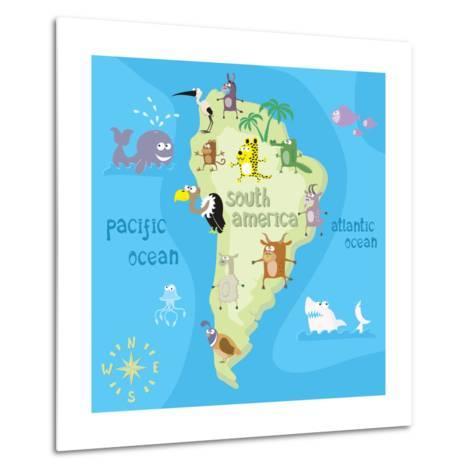 473x473 Concept Design Map Of South American Continent With Animals