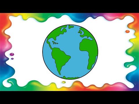 480x360 How To Draw Planet Earth Step