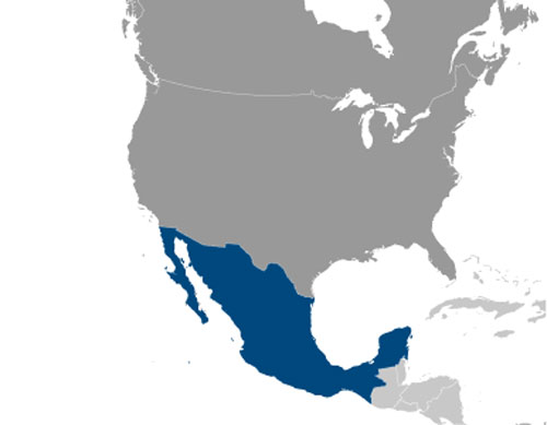 500x389 Mexico Map With Cities