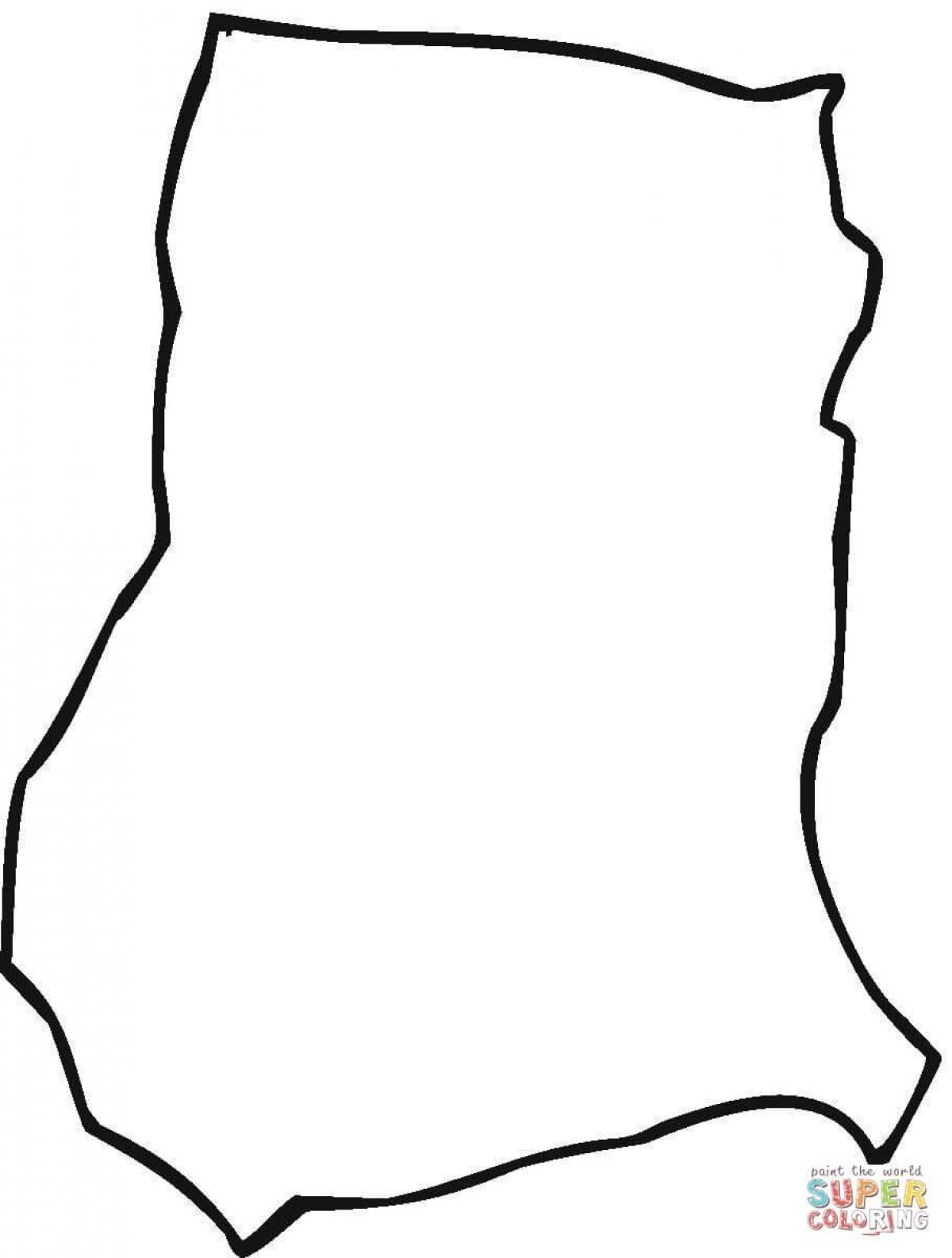 1200x1584 Draw The Map Of Ghana