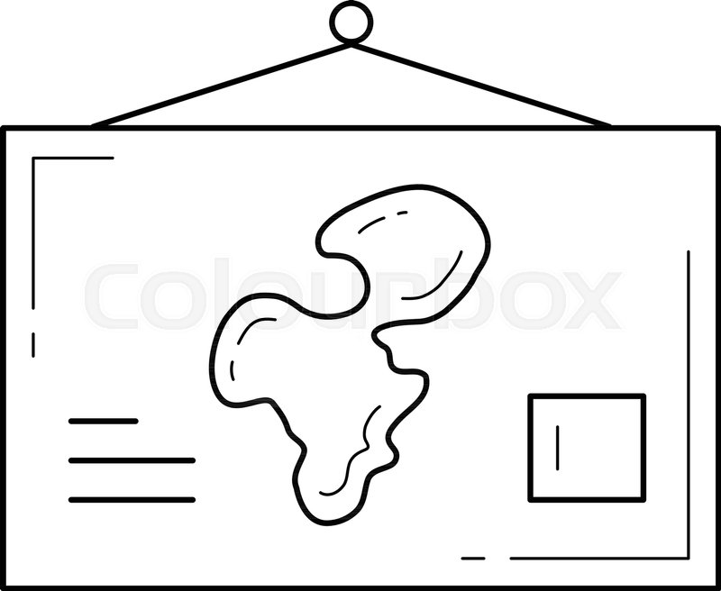 800x656 World Map Vector Line Icon Isolated On Stock Vector Colourbox