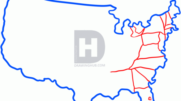 585x329 United States Lines Drawings Fine Art America