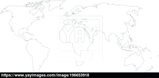 512x251 World Map Outline