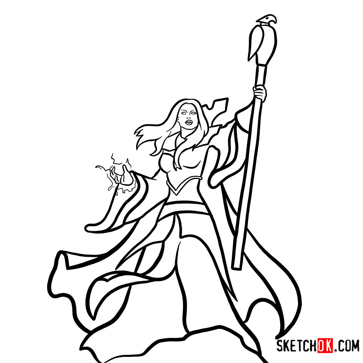 1200x1200 How To Draw Aegwynn World Of Warcraft