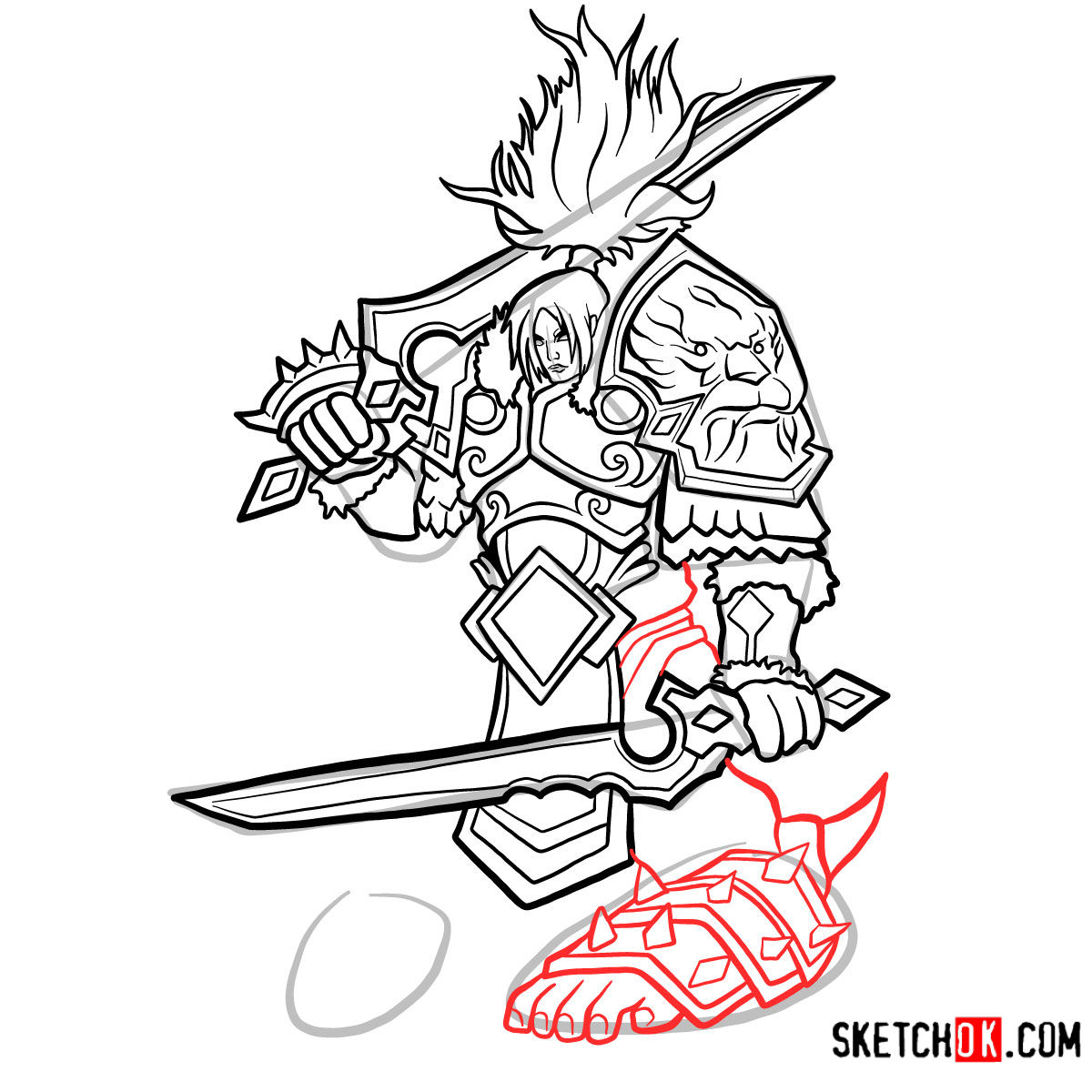 1200x1200 How To Draw Varian Wrynn World Of Warcraft