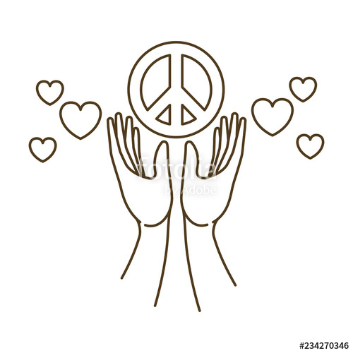 500x500 Hands Receiving World Peace Avatar Character Stock Image