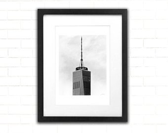 340x270 One World Trade Center Art Print Architecture Pencil Etsy