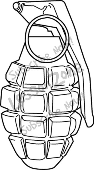 329x597 Free Grenade Clipart Sketch, Download Free Clip Art