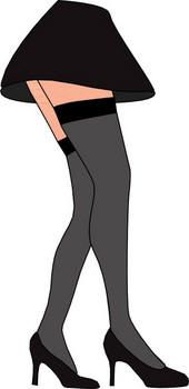 170x350 Woman In Stockings And High Heels Cartoon Drawing Misandry