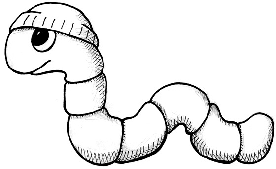 Worm Cartoon Drawing