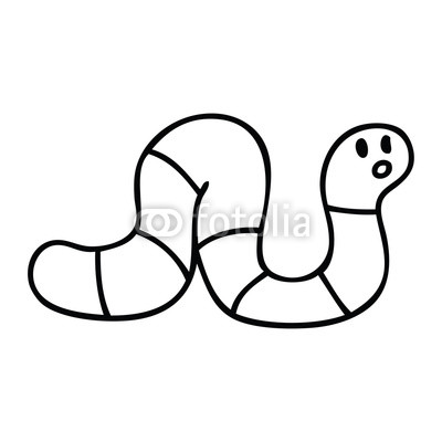 400x400 Quirky Line Drawing Cartoon Worm Buy Photos Ap Images Detailview