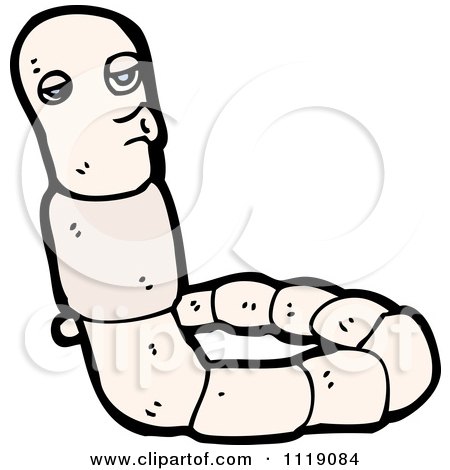 450x470 Cartoon White Earth Worm