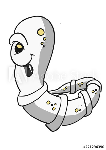 354x500 Cartoon Worm