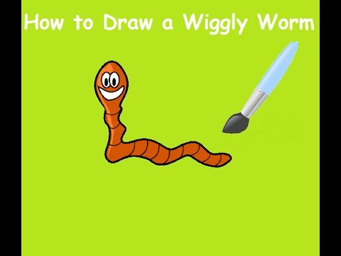 480x360 Wiggly Worm Drawing