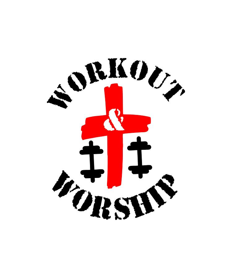 750x900 Workout And Worship Drawing