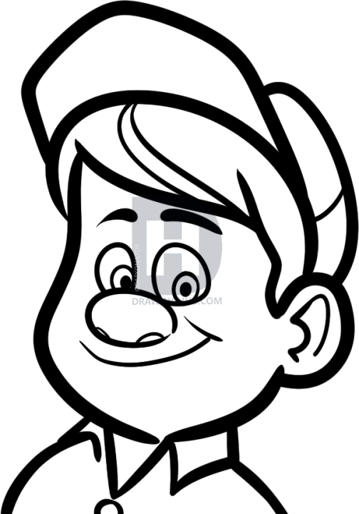 504x720 How To Draw Felix, Fix It Felix, Wreck It Ralph, Step