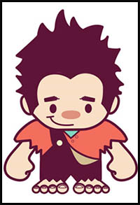 200x293 How To Draw Disney's Wreck It Ralph Cartoon Characters Drawing