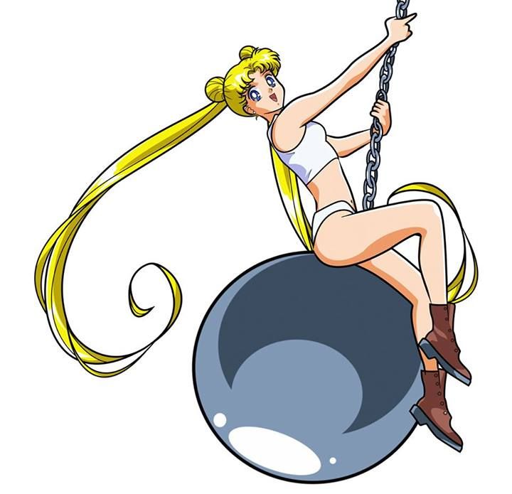 720x695 Sailor Moon Meets Miley Cyrus Wrecking Ball Girls Will Be