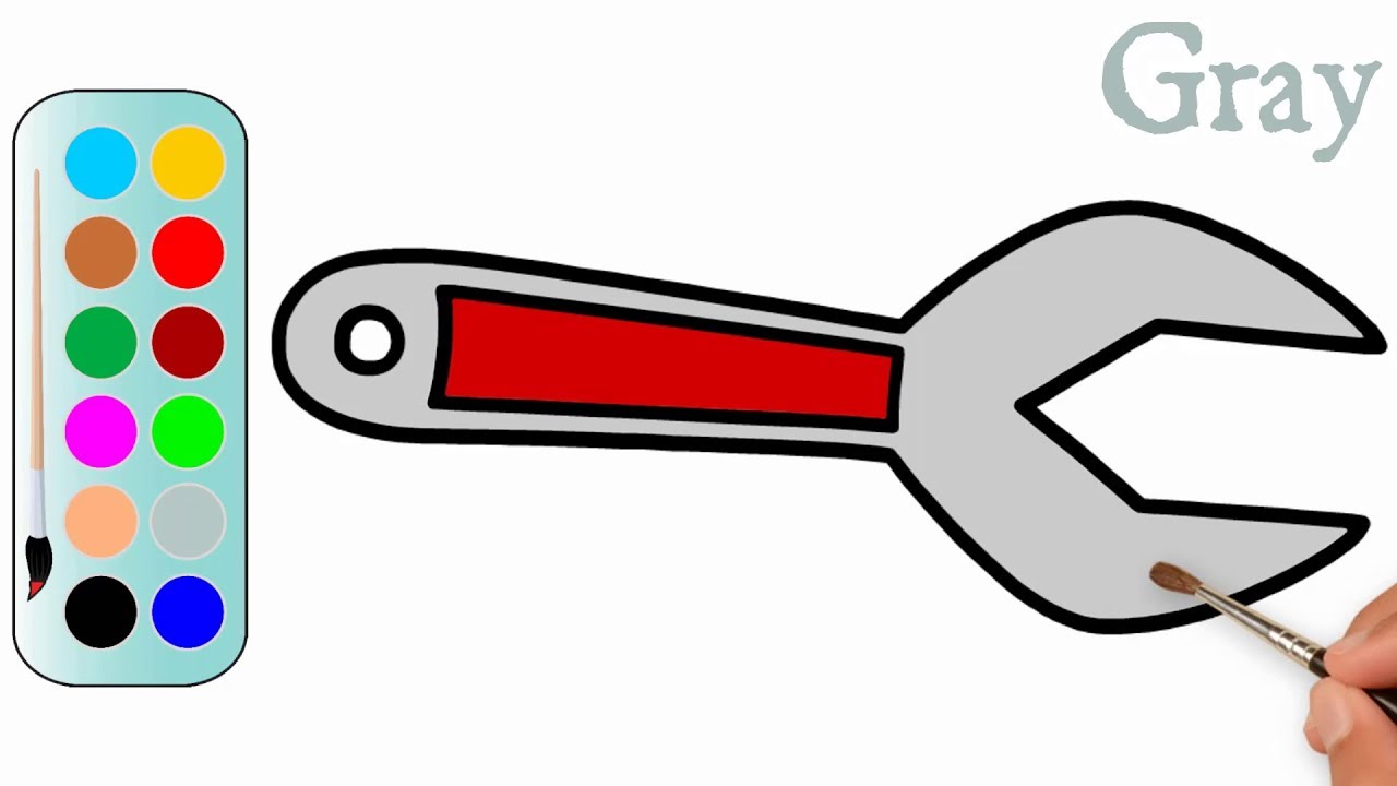 1280x720 drawing tutorial for wrench wrench coloring pages mhp learning